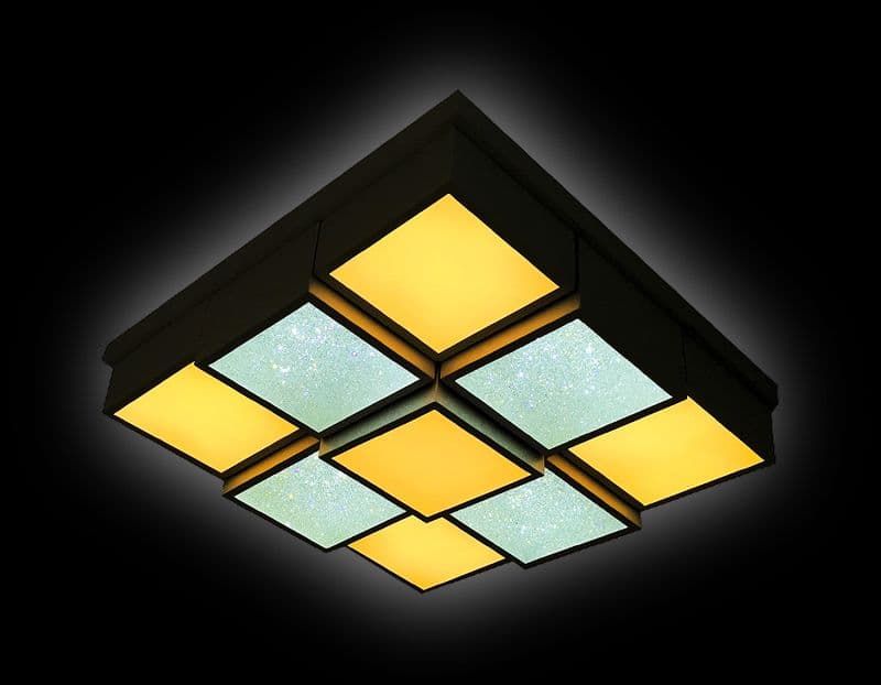 Ambrella Потолочный светодиодный светильник с пультом FS1540 WH/SD 108W 540*540*140 (ПДУ РАДИО 2.4) FS1540 WH/SD 108W D540*540