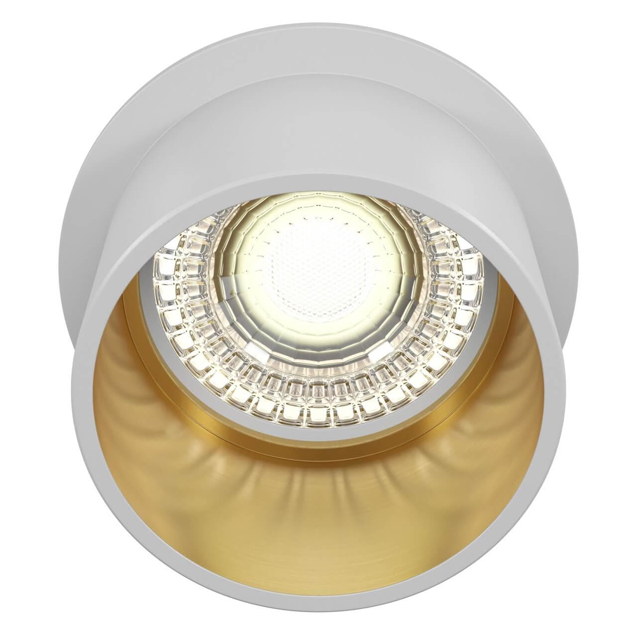 Maytoni Downlight Reif Белый с Золотом Встраиваемый светильник DL050-01WG — миниатюра 6