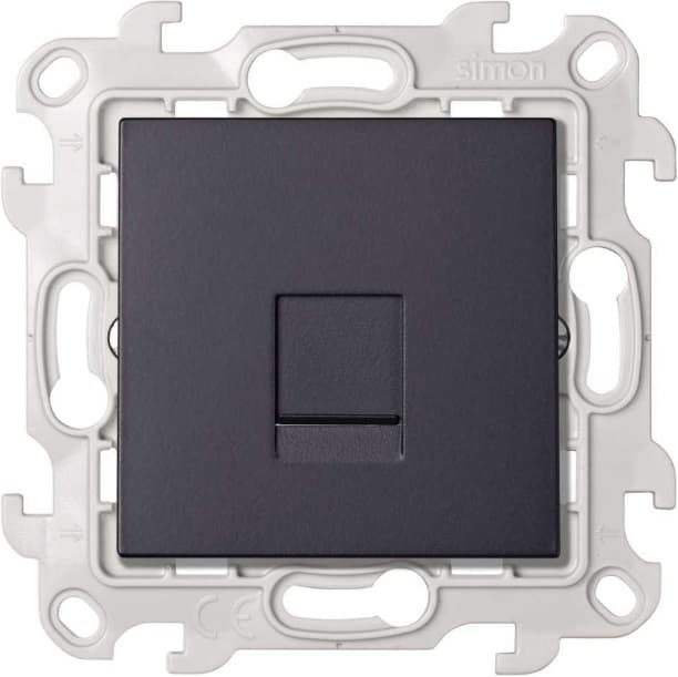 Simon 24 Графит Розетка для передачи данных RJ45 Cat.6 UTP 2410599-038