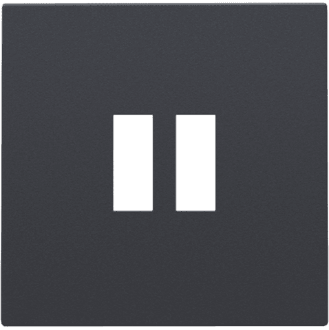 Niko Антрацит Накладка на USB-зарядку 122-68001