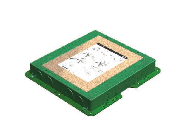 Simon Connect Коробка для монтажа в бетон люков SF400-1, KF400-1, 52050204-035, h-54-89,5мм, 419х384мм, пл G401