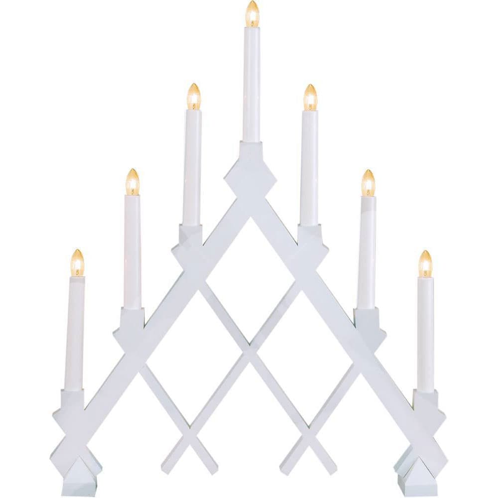 Eglo 155-48 Светильник RUT, 7X3W, (E10) 220V, 43х53 см, дерево, белый, пластик, белый