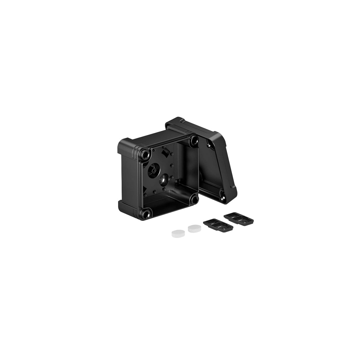 OBO Bettermann Распределительная коробка X01C, IP 67, 95х95х60 мм, черная, сплошная стенка 2005590
