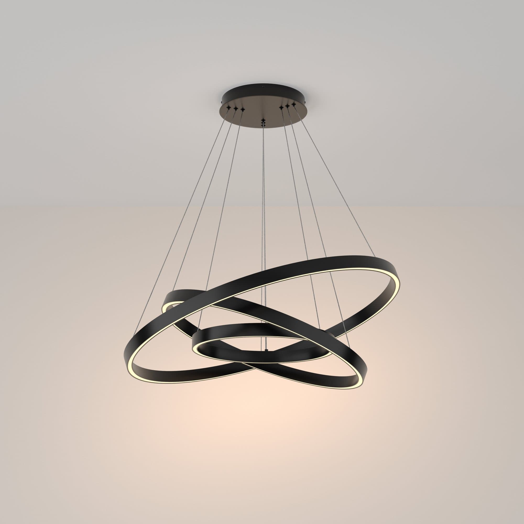 Maytoni Modern Rim Подвесной светильник Черный MOD058PL-L100B3K
