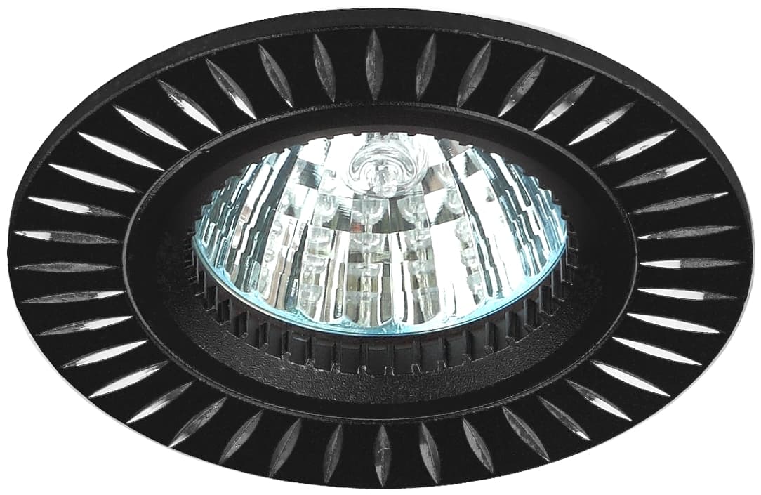 ЭРА KL31 AL/BK Черный/серебро Светильник алюминиевый MR16,12V/220V, 50W