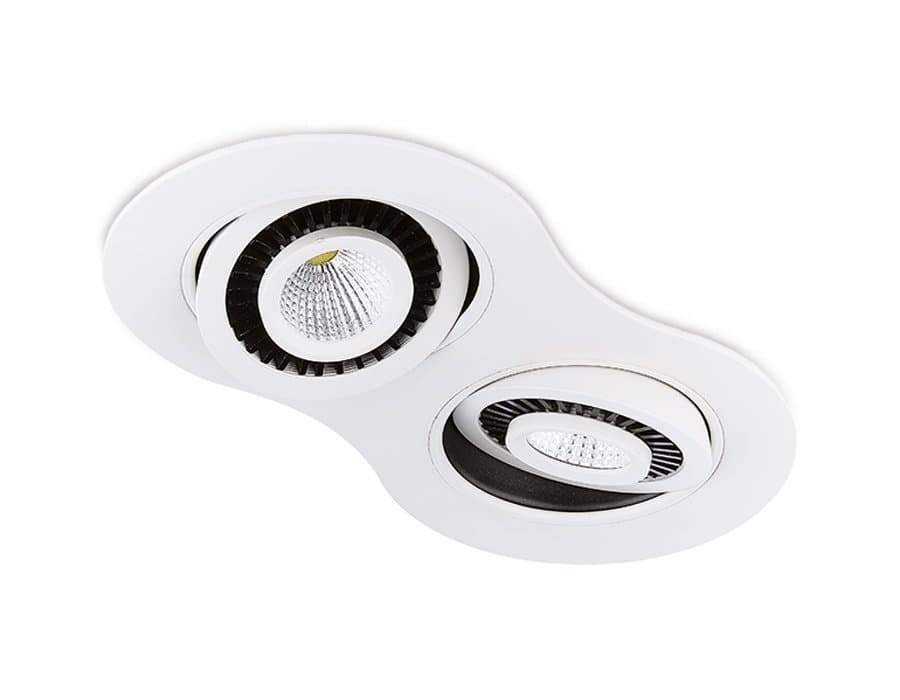 Ambrella Встраиваемый потолочный светодиодный светильник S505/2 W белый 5+5W
