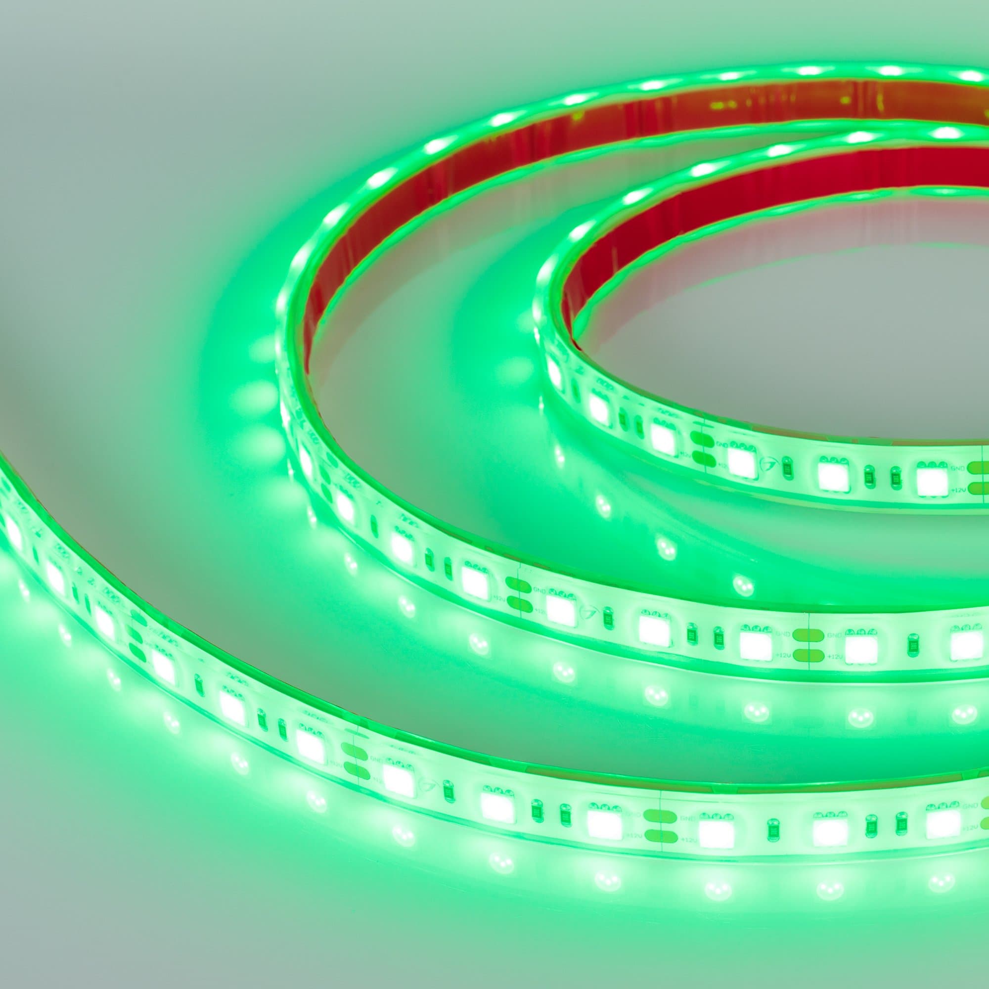 Arlight Светодиодная лента RTW 2-5000PGS 12V Green 2x (5060, 300 LED, LUX) (14.4 Вт/м, IP67) 015128 — миниатюра 3