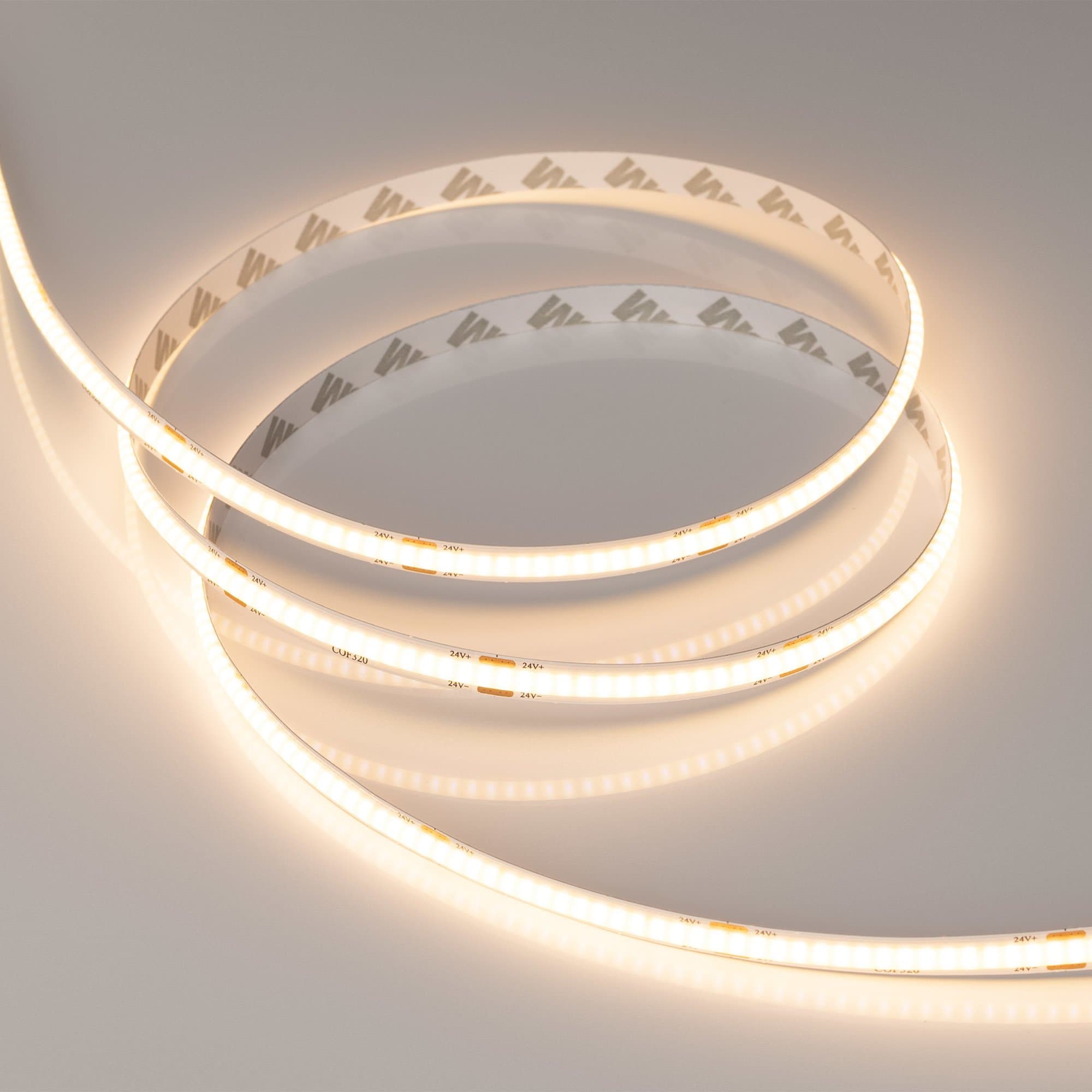 Arlight Лента COB-X320-8mm 24V Warm3000(8 W/m, IP20, CSP, 5m) (-) 039022 — миниатюра 5