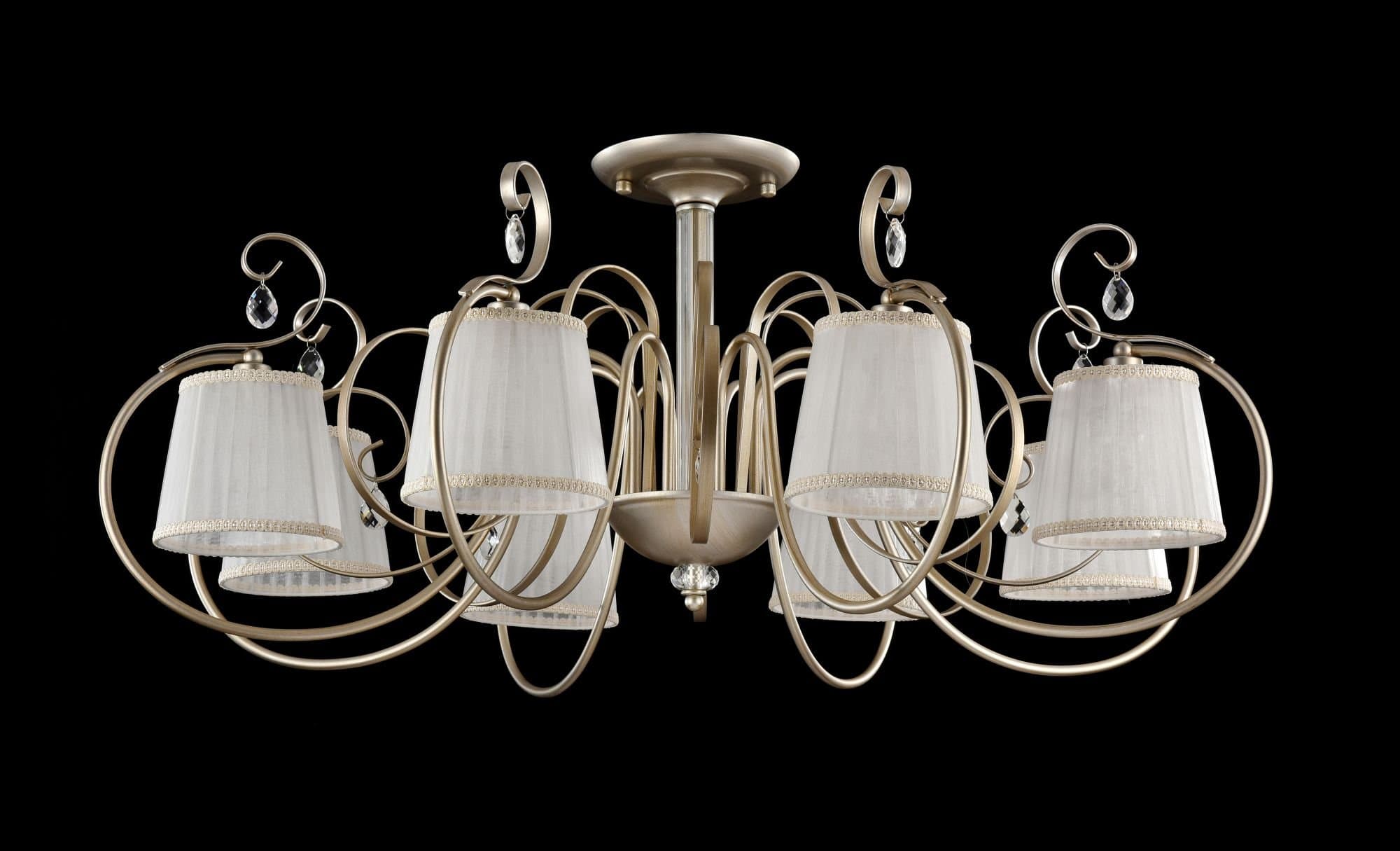 Freya Classic Simone Кремовый с Золотом Потолочный светильник E14 40W FR2020-CL-08-BG — миниатюра 3