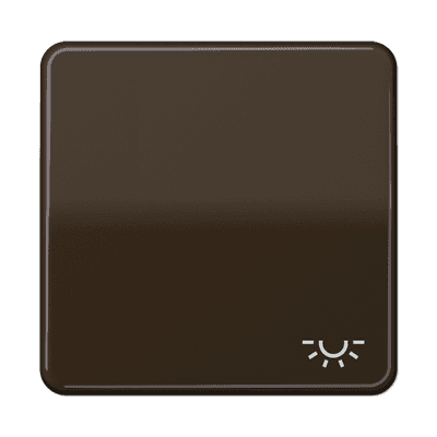 JUNG CD 500/CD plus Коричневая Клавиша 1-ая с символом ОСВЕЩЕНИЕ CD590LBR