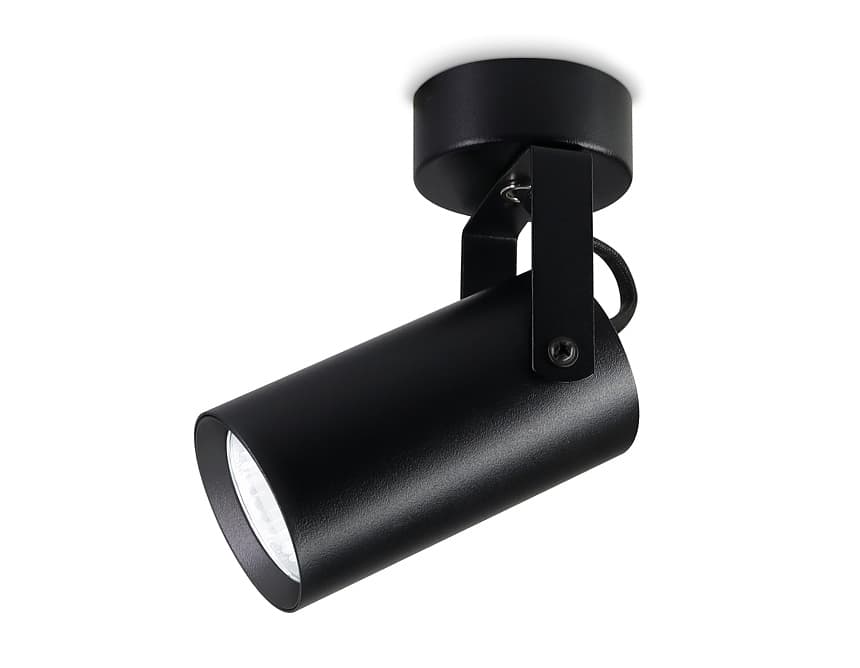 Ambrella Накладной поворотный спот TA1303 BK черный GU10 max 12W 100*55*165