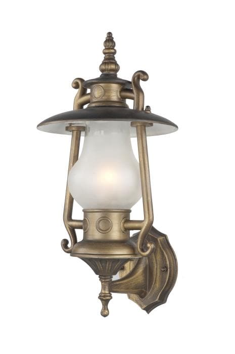 Favourite Leyro Коричневый/Белый Светильник уличный IP44 1*E27*60W, IP44 1496-1W