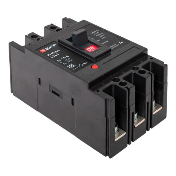 EKF Выключатель автоматический в литом корпусе ProPact LS63 20А 3P 15кА — миниатюра 8
