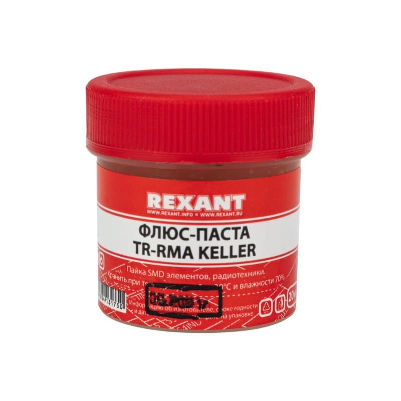 Флюс-паста TR-RMA KELLER 20 мл Rexant 09-3691