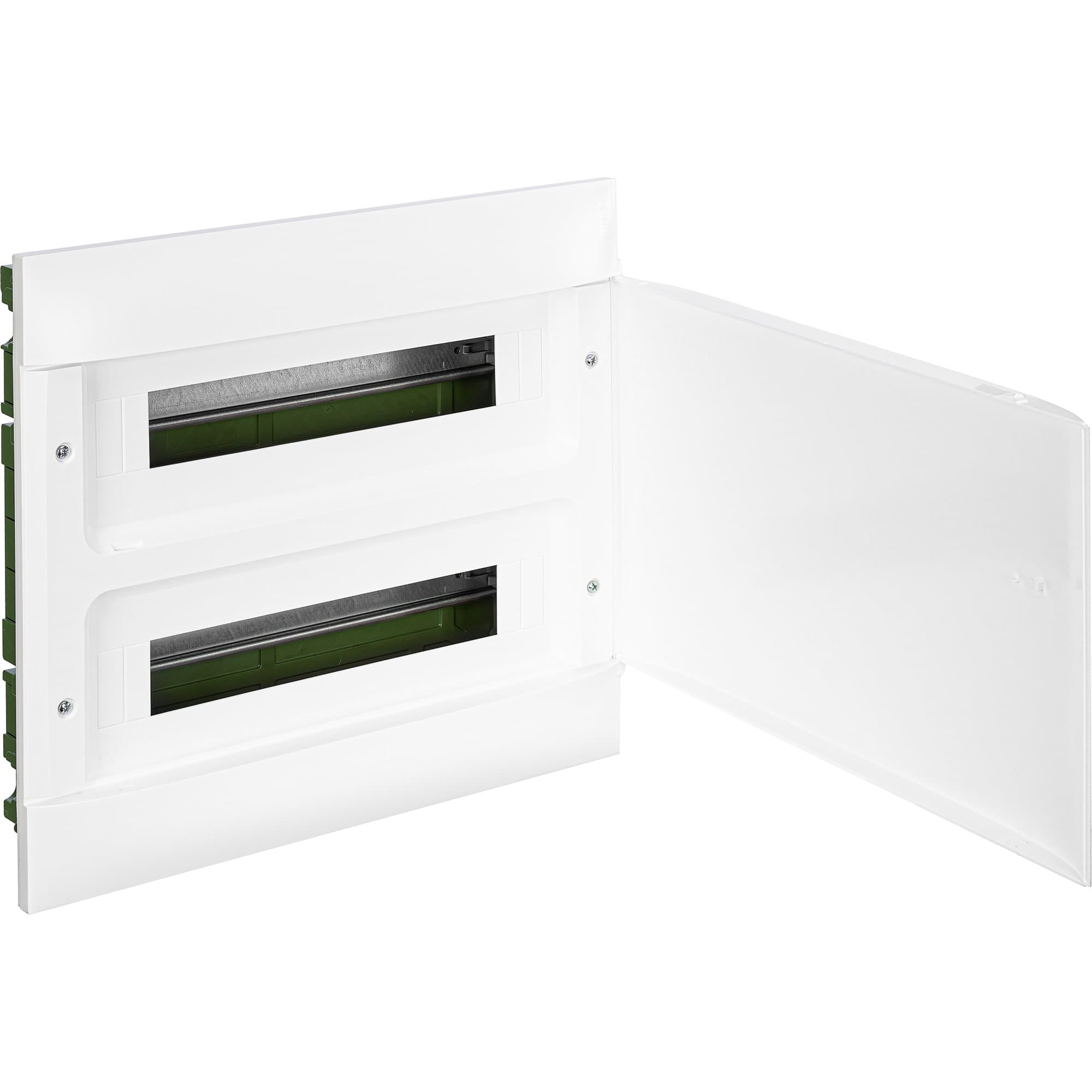 Legrand Practibox S Пластиковый щиток Встраиваемый (в полые стены) 2X18 Белая дверь 137567 — миниатюра 2