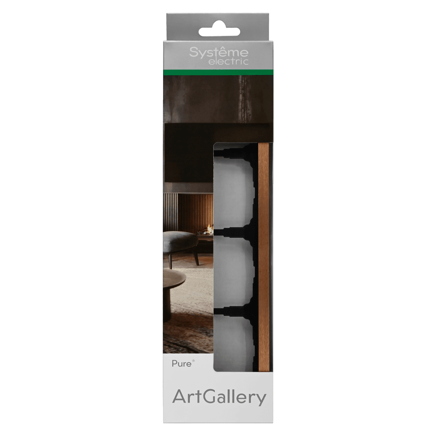 Systeme Electric ArtGallery Pure Металл Медь Рамка 4-ая — миниатюра 4
