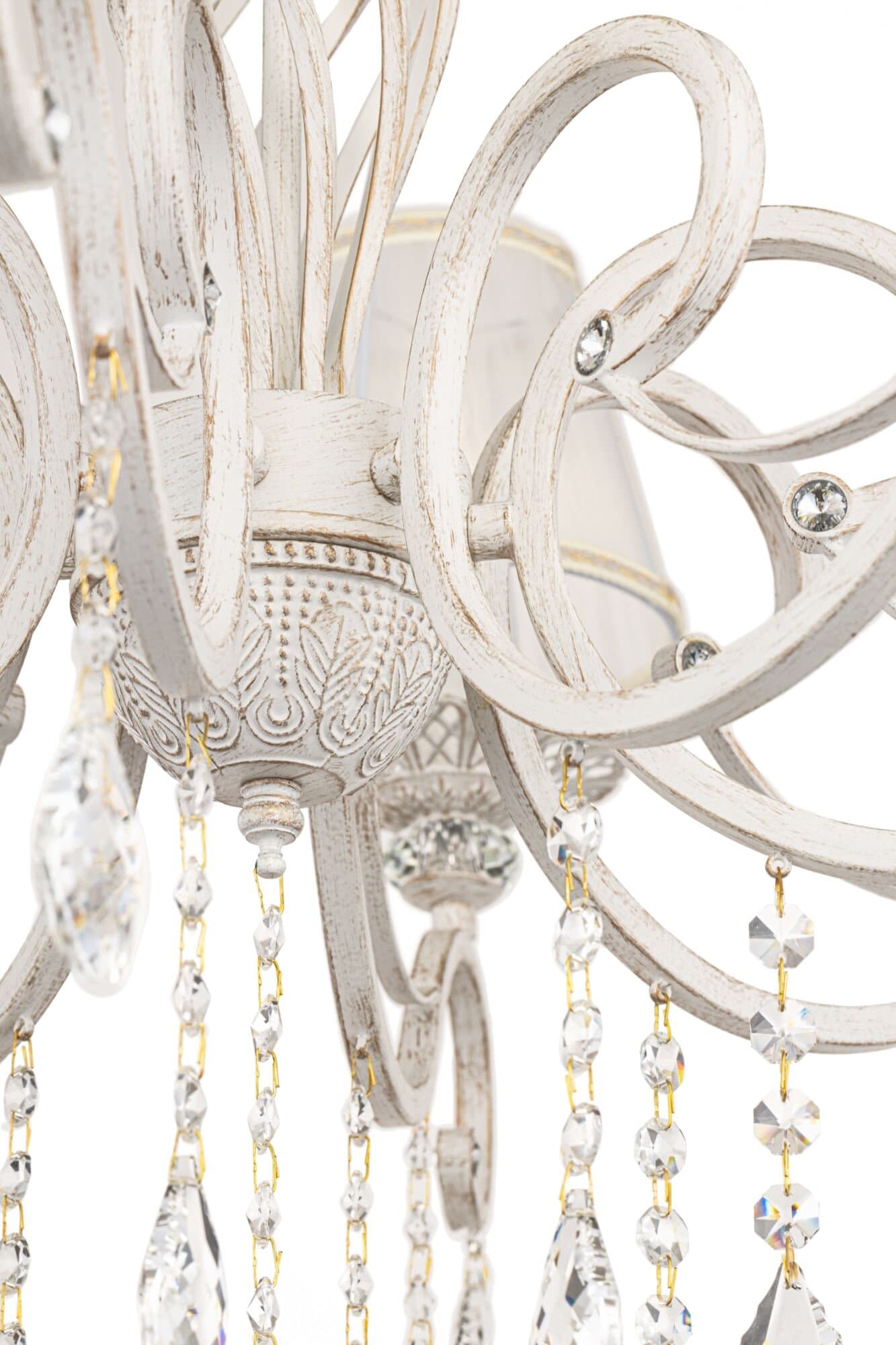 Maytoni Elegant Grace Белый с Золотом Люстра 10xE14 40W ARM247-10-G — миниатюра 6