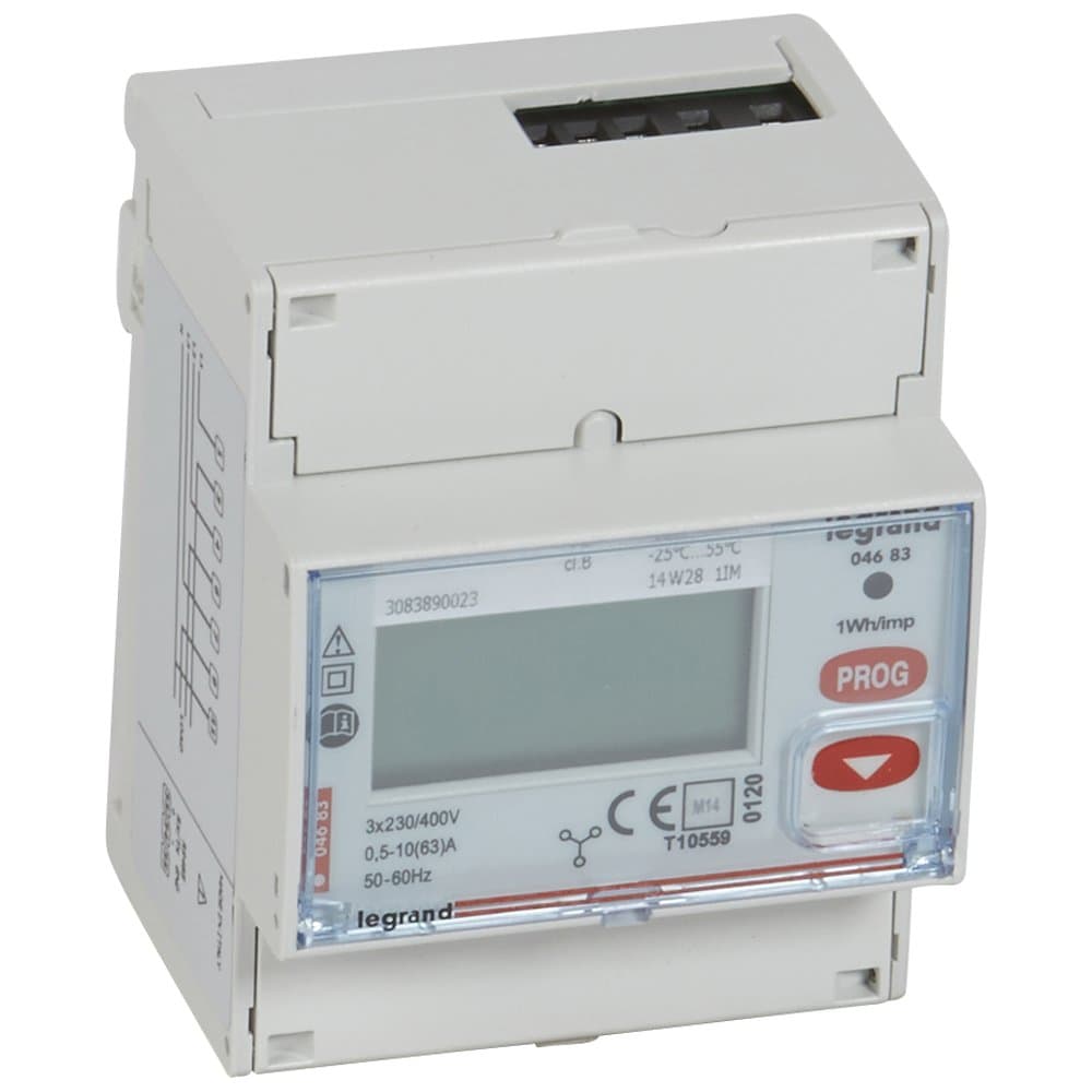Legrand EMDX3 Трёхфазный счётчик сертификат MID 63А 4 мод выход RS 485 и импульсный 004683 — миниатюра 1
