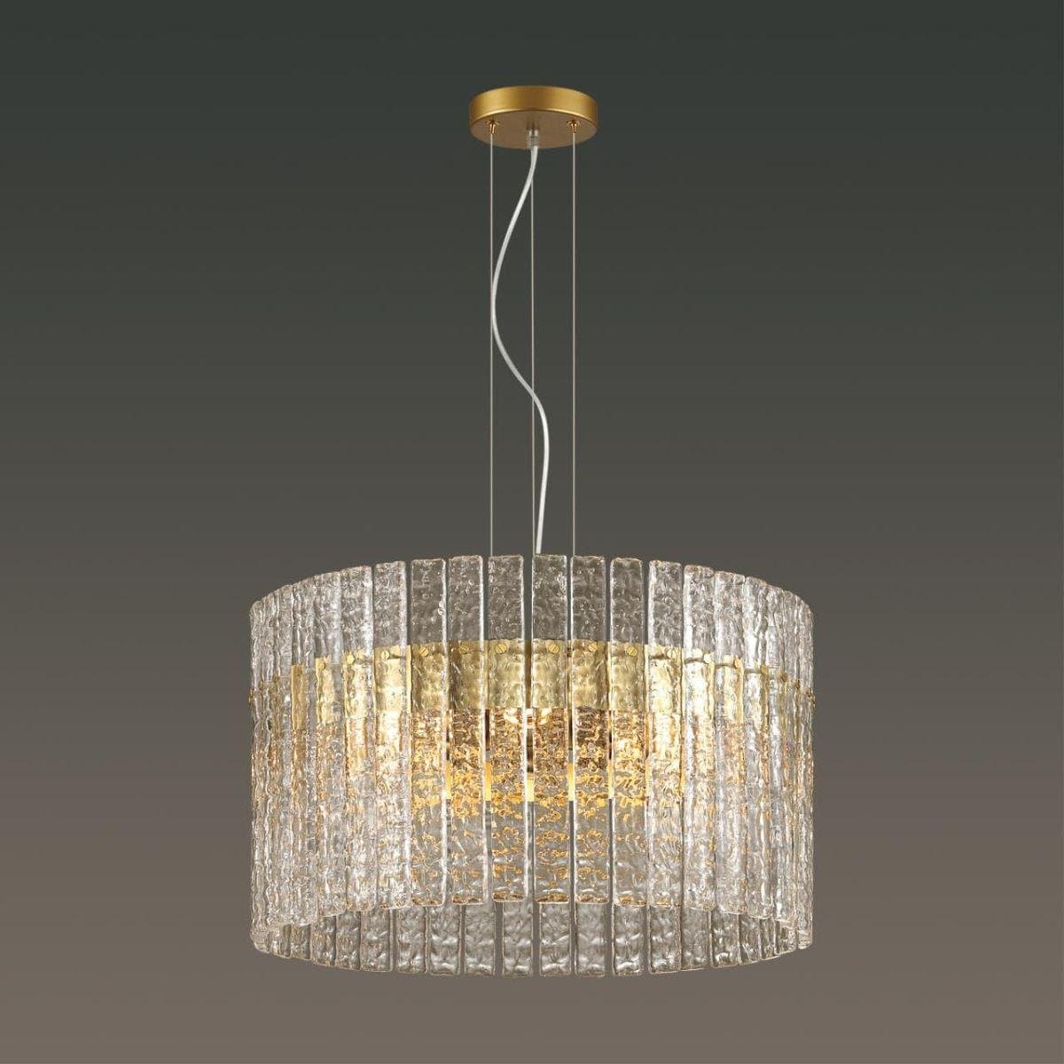 Odeon Light 4938/6 HALL ODL22 365 матов.золотой/прозрачныйстекло Люстра E14 6*40W MERKALE — миниатюра 4