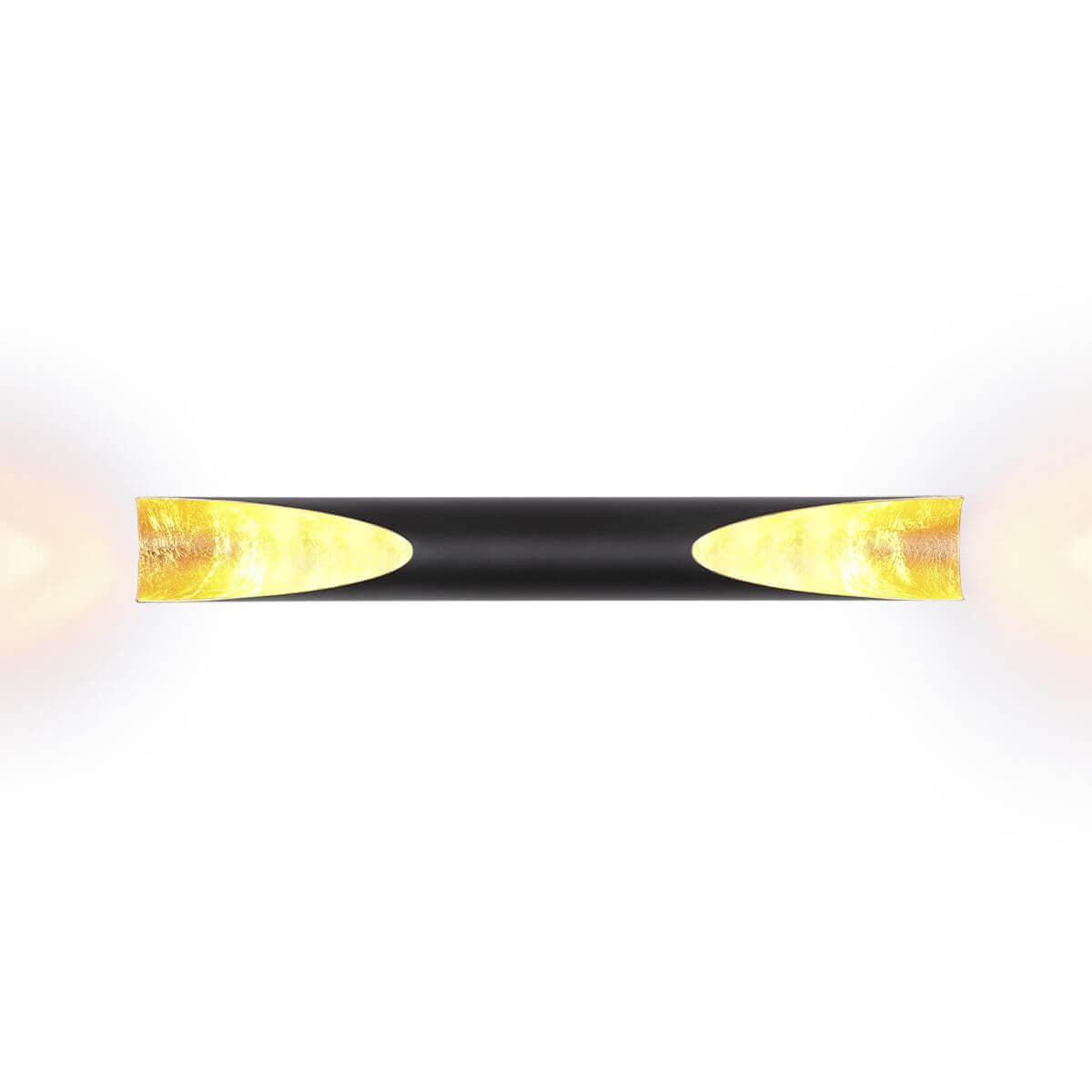 Odeon Light 3816/16WL ODL19 085 Светильник настенный Whitney черный с золотом/металл LED 16Вт 960Лм 3000К 80х60 — миниатюра 4