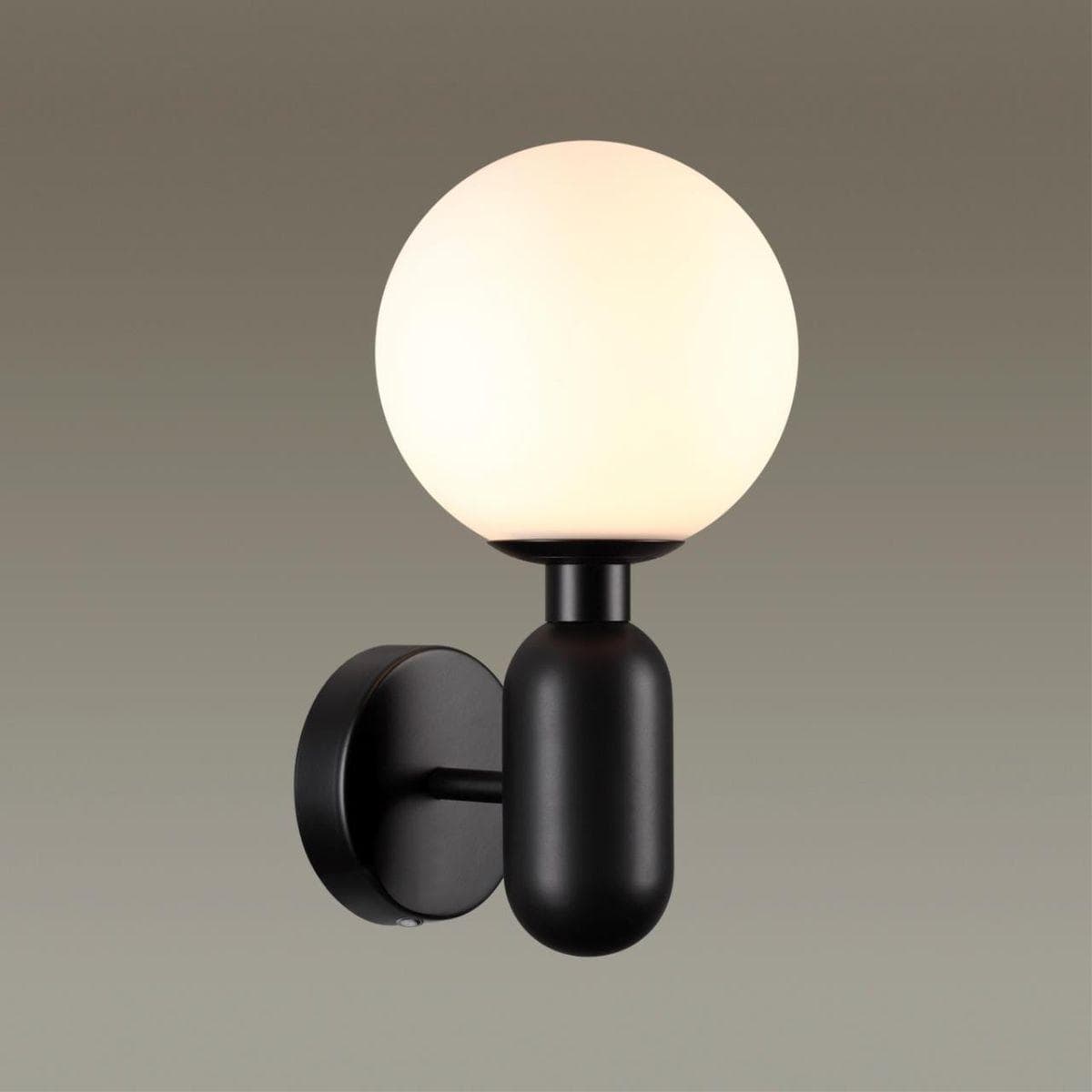 Odeon Light 4668/1W PENDANT ODL22 245 черный/стекло Бра G9 1*40W OKIA — миниатюра 4