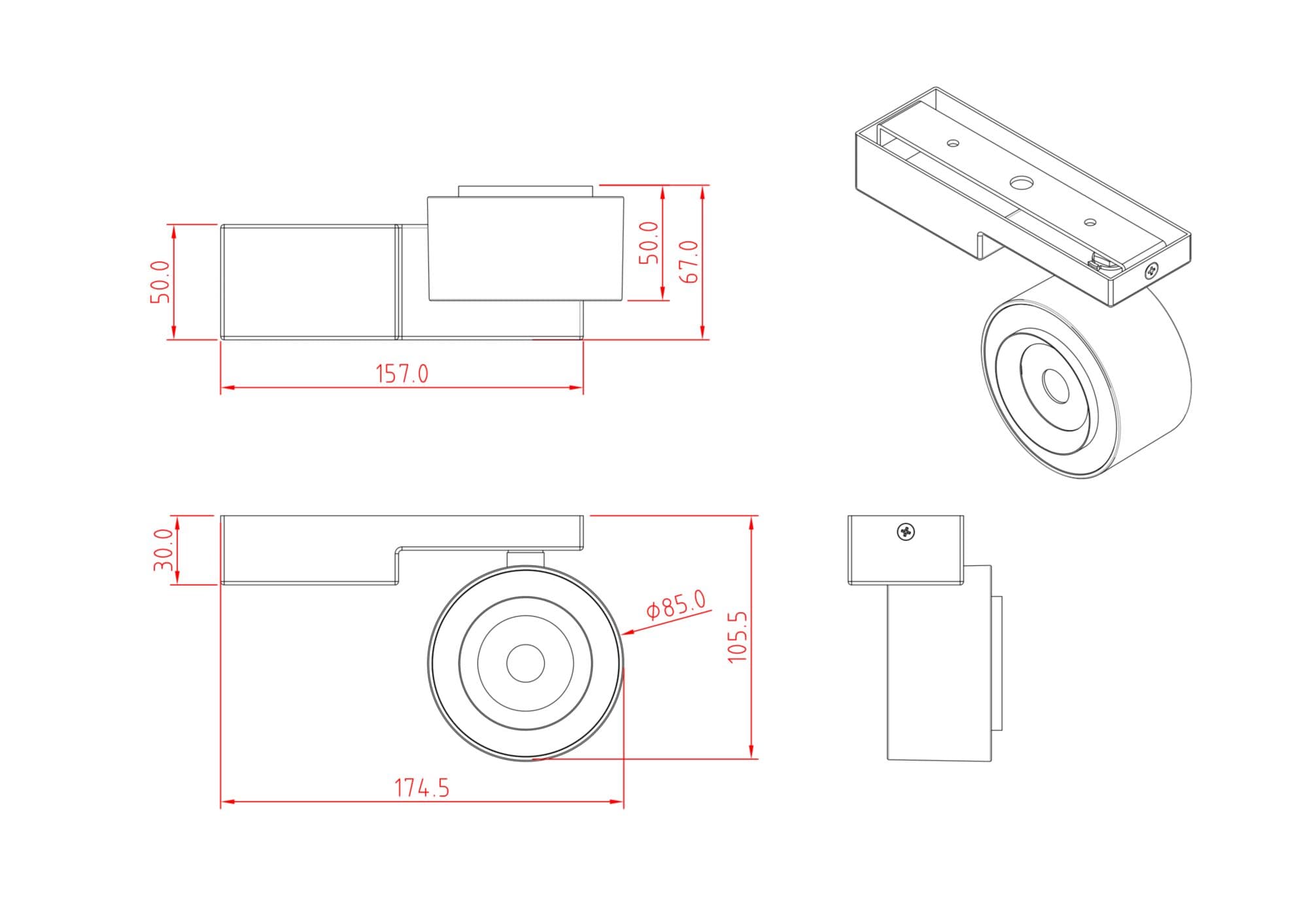 Maytoni Ceiling & Wall Treo Черный Потолочный светильник C062CL-L12B4K — миниатюра 5