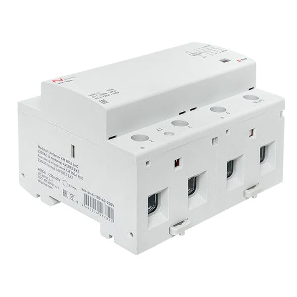 EKF Контактор модульный КМ 100А 4NO 230В АС (6 мод.) AVERES — миниатюра 9