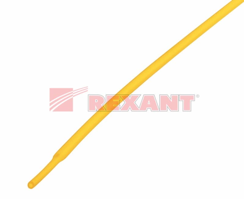 1.0 / 0.5 мм 1м термоусадка желтая Rexant 20-1002 — миниатюра 2
