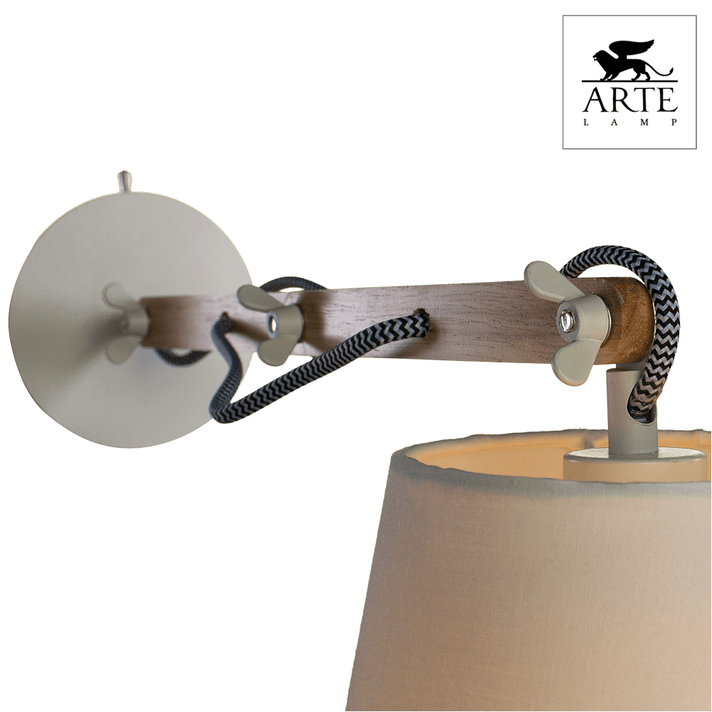 Arte Lamp Pinocchio Белый Бра 40W E14 A5700AP-1WH — миниатюра 3