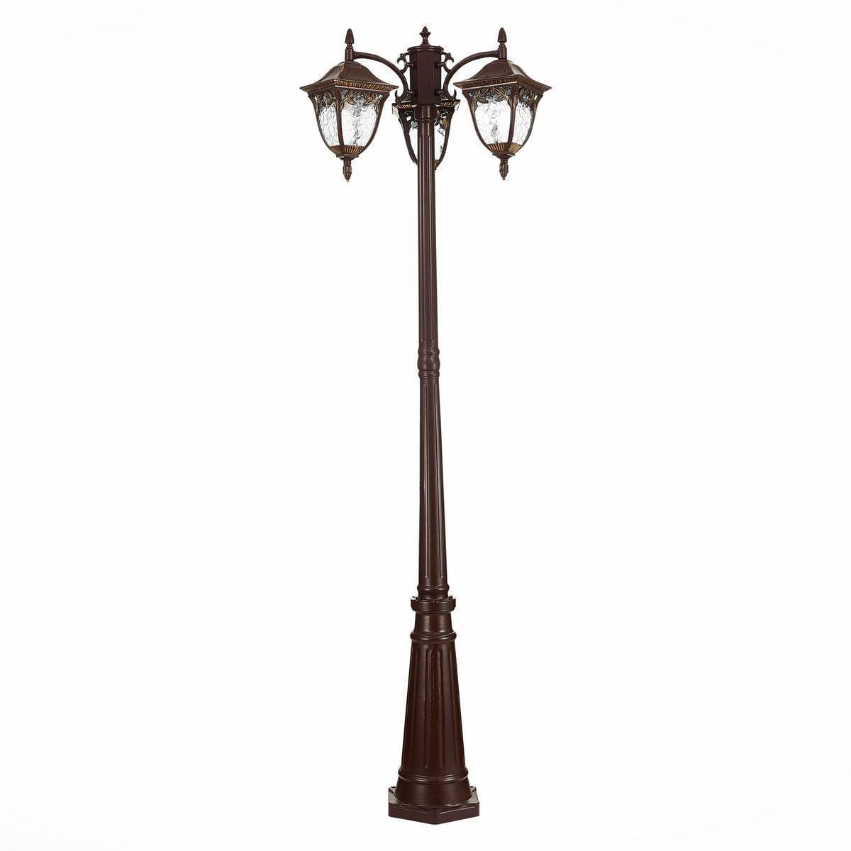 ST Luce SL083.705.03 Светильник уличный наземный Кофейный/Кофейный, Прозрачный E27 3*60W