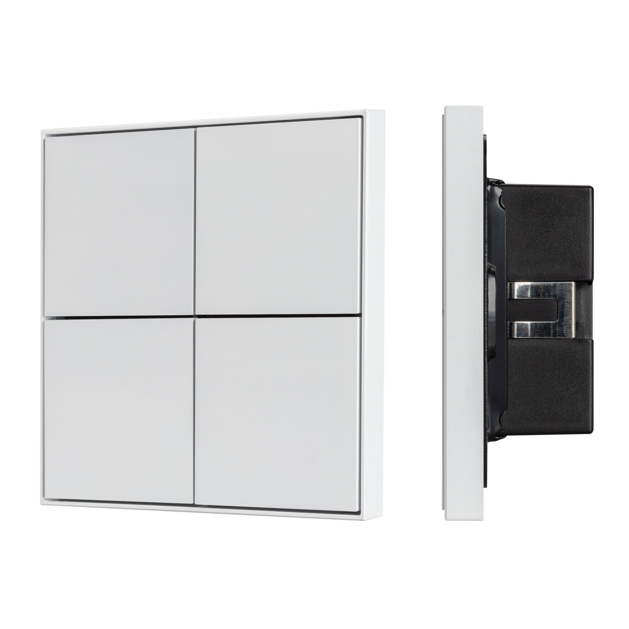 Arlight INTELLIGENT ARLIGHT Кнопочная панель KNX-304-23-IN White (BUS, Frame) (IARL, IP20 Металл, 2 года) 038401