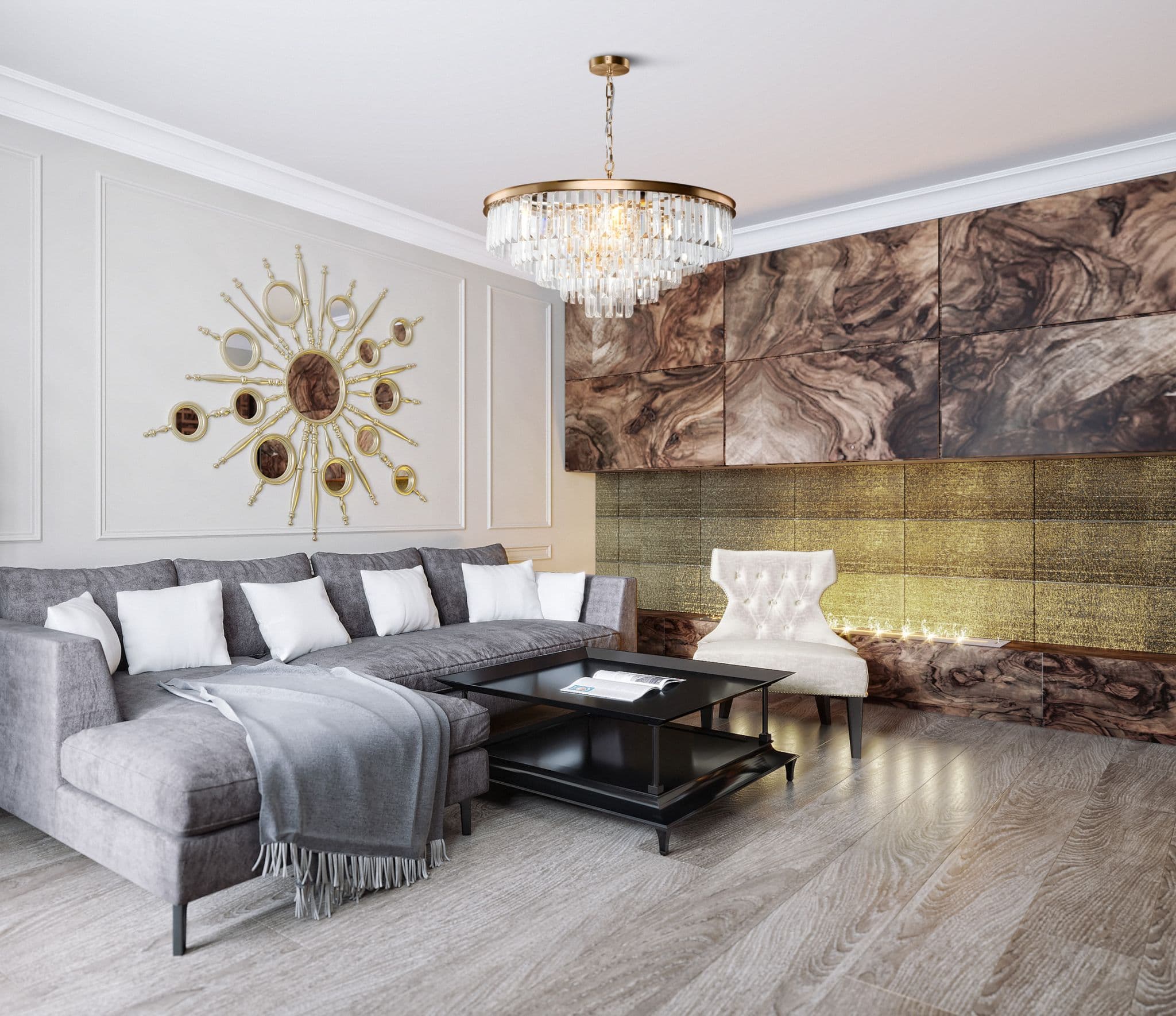 Maytoni Neoclassic Латунь Светильник подвесной MOD085PL-12BS — миниатюра 6