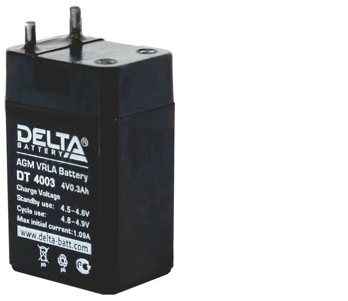 Delta Аккумуляторная батарея DT 4003 4В/0,3Ач