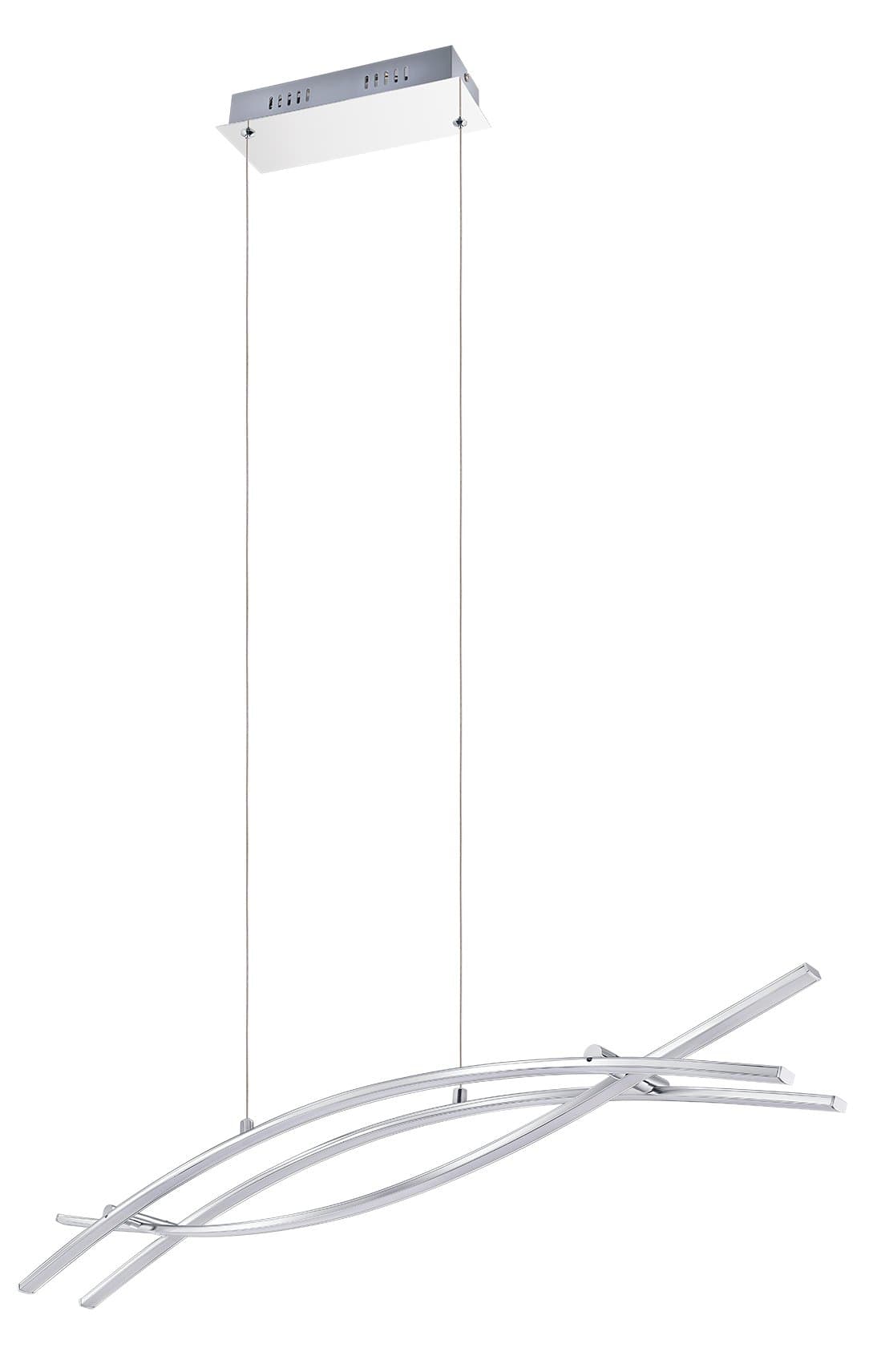 Eglo 96331 Светодиодный подвес NEVADO, 27W (LED), 3000lm, L900, B80, H1100, алюминий, хром/пластик, белый