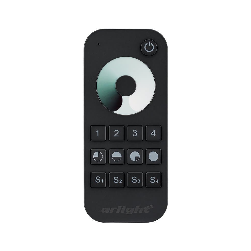 Arlight Пульт SMART-R24-DIM Black (4 зоны, 2.4G) (IP20 Пластик, 5 лет) 023475 — миниатюра 3