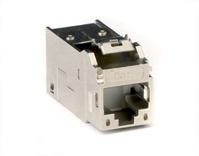DKC Модуль  Keystone RJ45 CAT6 экранированный, серебристый (форм-фактор МС) RNK6FSL