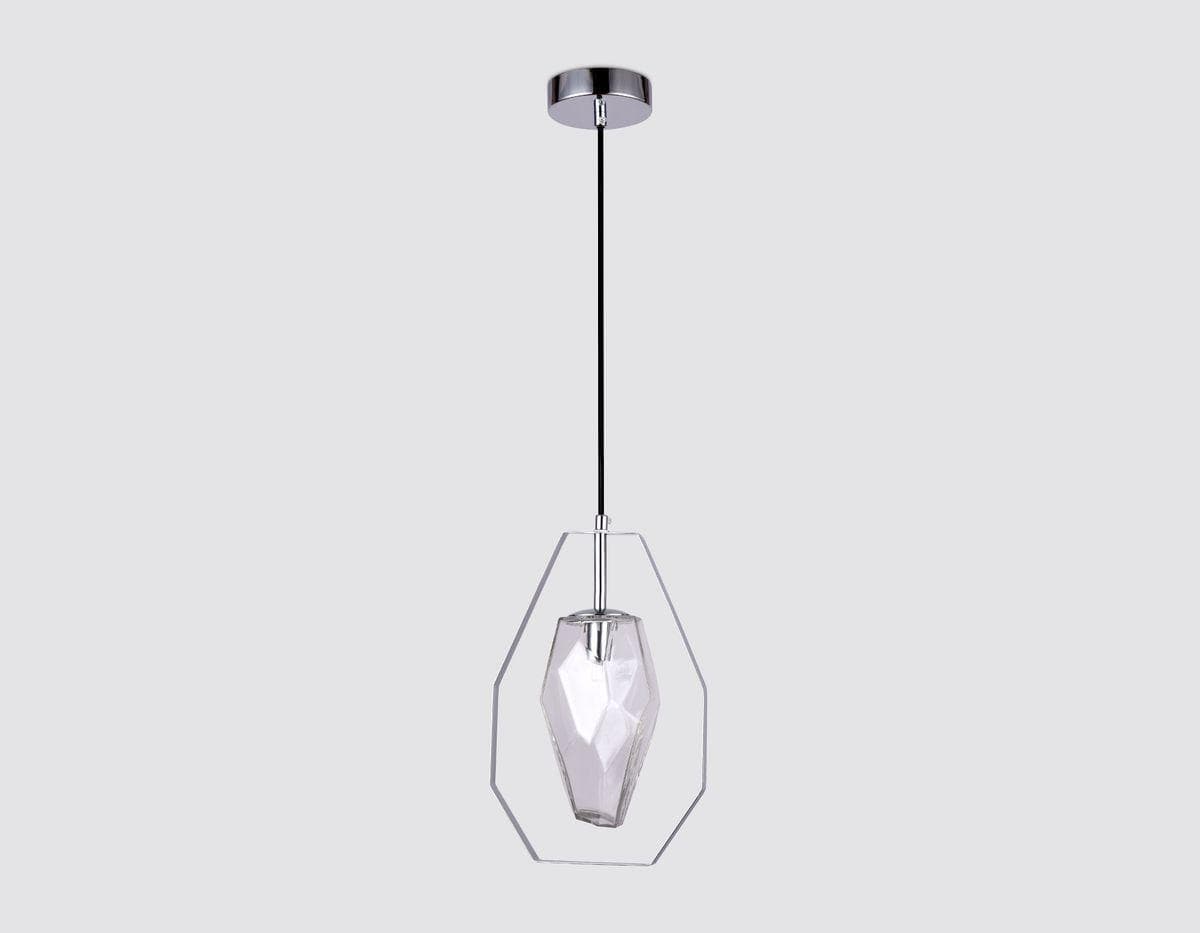 Ambrella Подвесной светильник со сменной лампой TR3626 CH/CL хром/матовый G9 max 40W D200*1100 — миниатюра 4