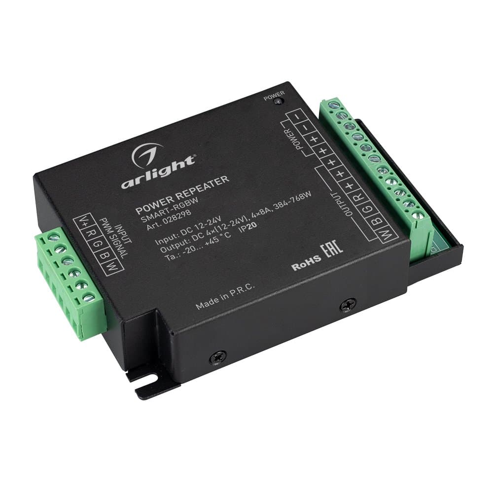 Arlight Усилитель SMART-RGBW (12-24V, 4x8A) (IP20 Металл, 5 лет) 028298 — миниатюра 1