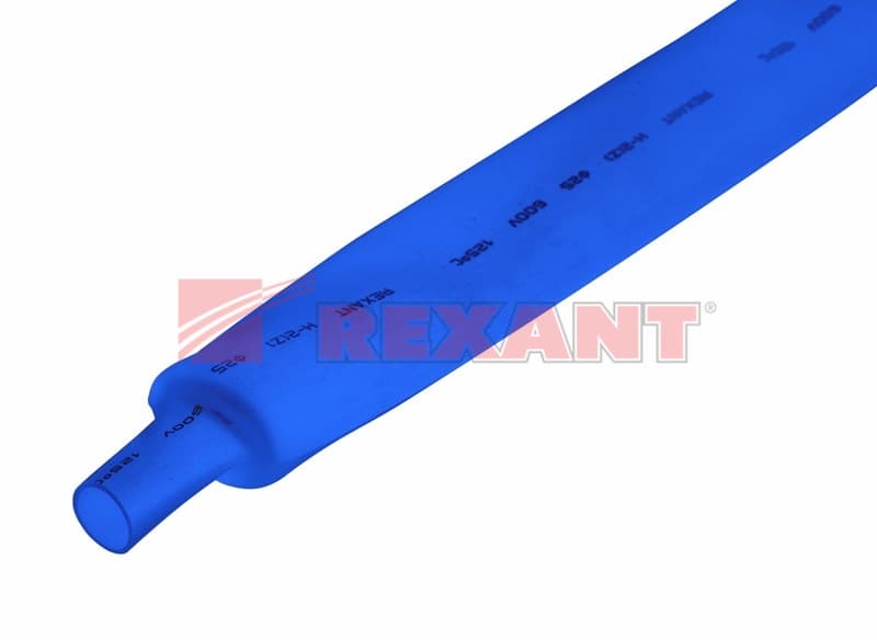 25.0 / 12.5 мм 1м термоусадка синяя Rexant 22-5006 — миниатюра 2