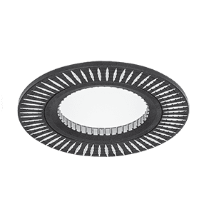 Gauss Светильник Aluminium AL014 Круг. Черный/Хром, Gu5.3