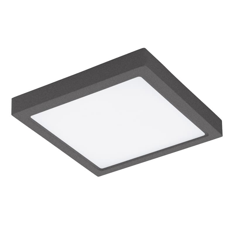Eglo Уличный светодиодный настеннo-потол. светильник ARGOLIS, 22W(LED), 300х300, литой алюминий, антрацит/пластик, белый 96495