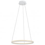 Eglo 39896 Подвесной потолочный светильник (люстра) CADINARO, LED 35W, 4200lm, H1500, Ø600, сталь, дерево, серый, коричневый/пластик, белый