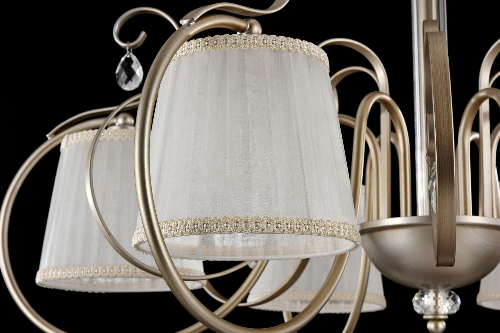 Freya Classic Simone Кремовый с Золотом Потолочный светильник E14 40W FR2020-CL-06-BG — миниатюра 5