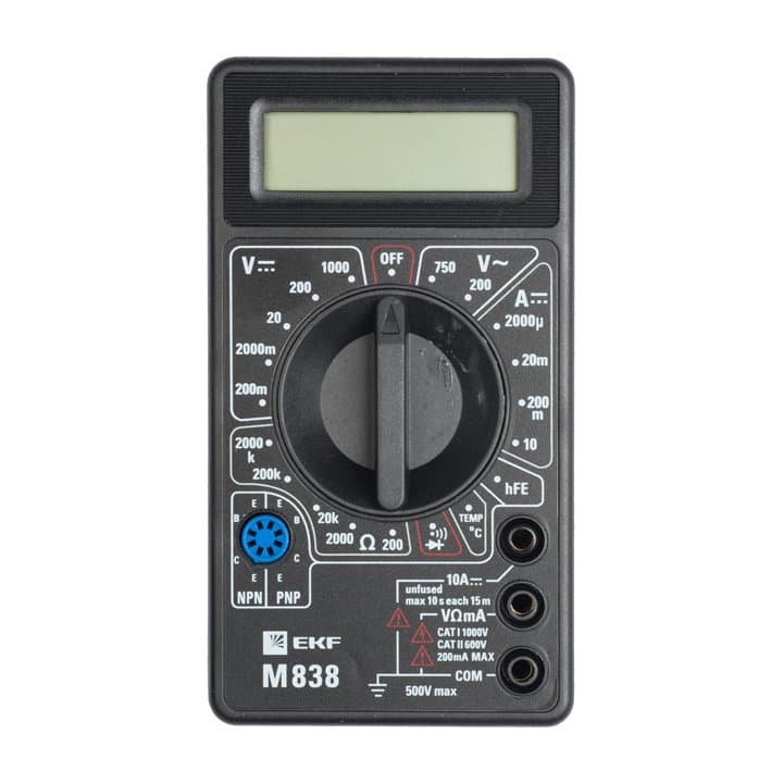 EKF Basic Мультиметр цифровой M838 Master — миниатюра 6