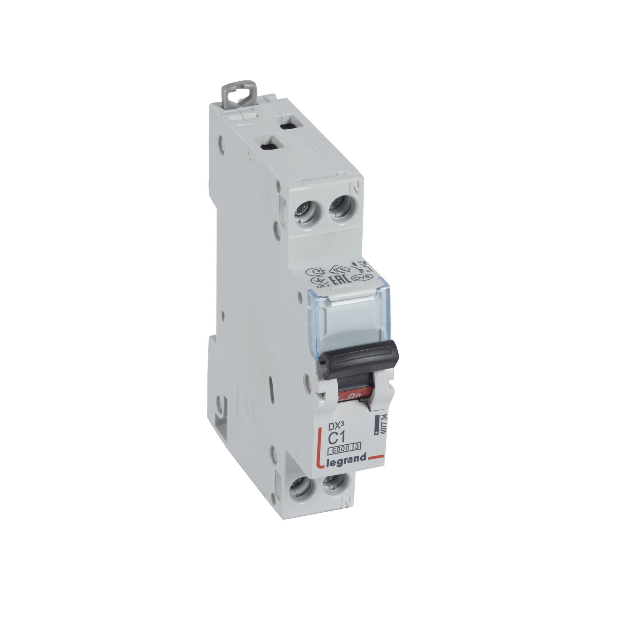 Legrand DX3 Автоматический выключатель 1P+N 1А (С) 6kA/10кА 407734 — миниатюра 1