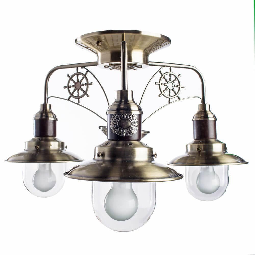 Arte Lamp Sailor Бронза/Прозрачная Люстра 60W E27 A4524PL-3AB — миниатюра 1