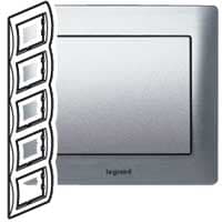 Legrand Galea Life Тертый Алюминий/Brushed Aluminium Рамка 5-ая верт 771959 — миниатюра 2