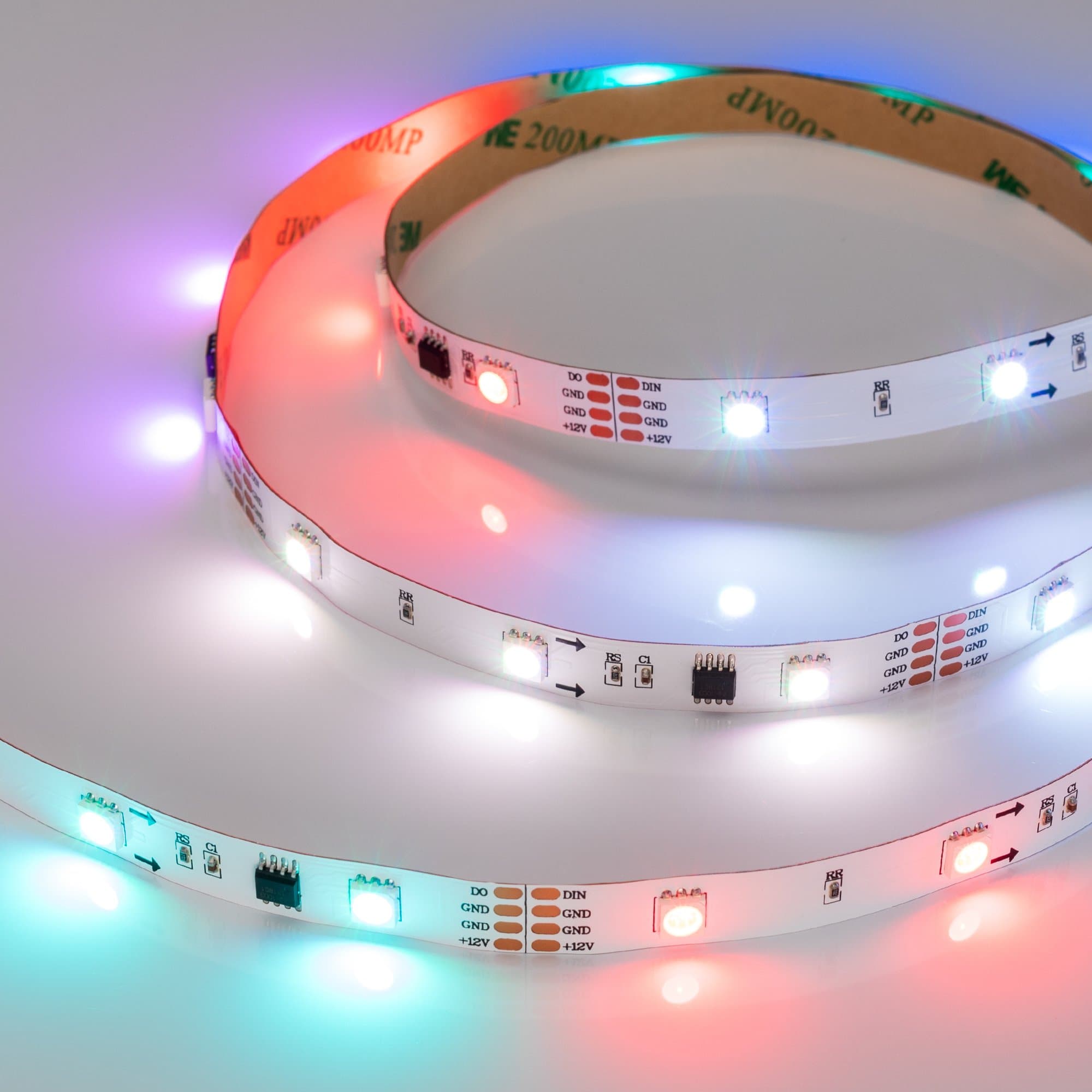 Arlight Светодиодная лента SPI-5000-AM 12V RGB (5060, 150 LED x3, 1804) (Открытый, IP20) 021227 — миниатюра 5