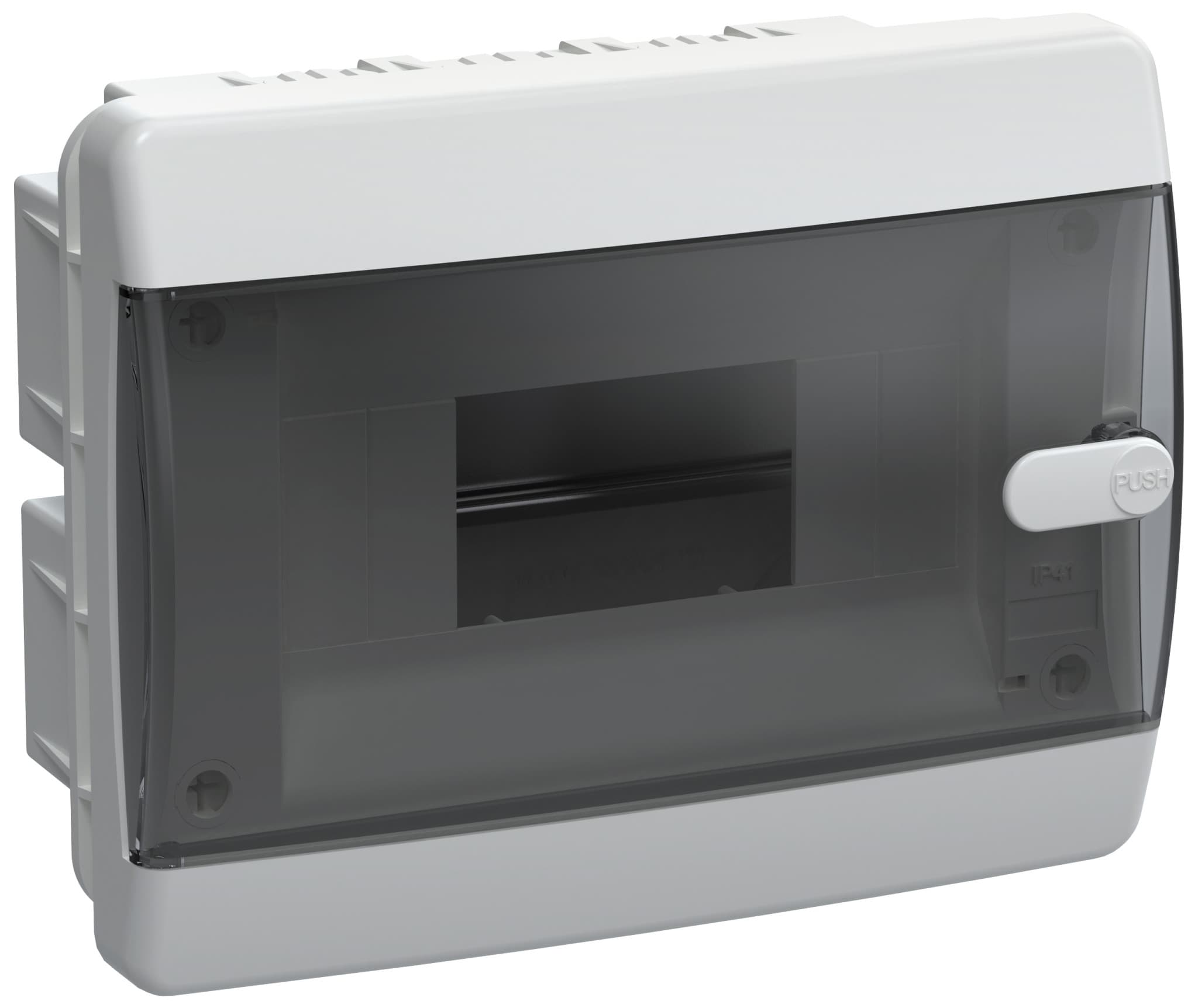 UNION Compact Корпус пласт. ЩРВ-П-8 IP41 черн. пр. дв. IEK