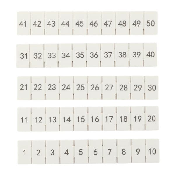 EKF Маркировка для клемм 6 UT 1-50 (100 шт) — миниатюра 7